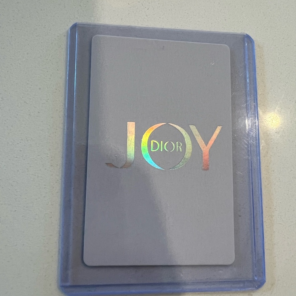 Dior JOY Card with Holographic Accents